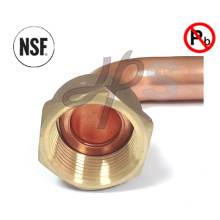 NSF approved low lead brass elbow meter fitting